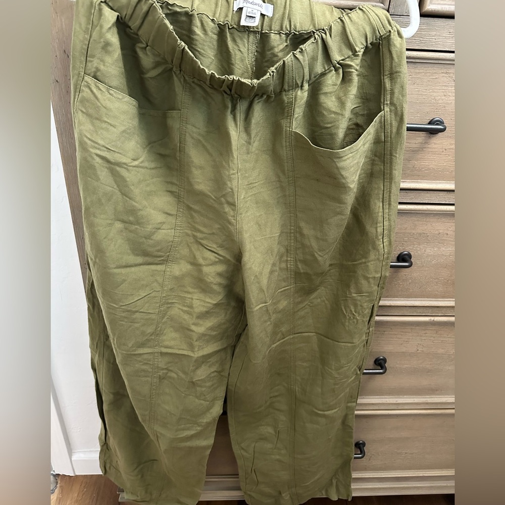 Madewell Sage Green Relaxed Trousers